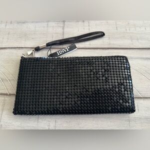 RSVP Chainmail Clutch, Black